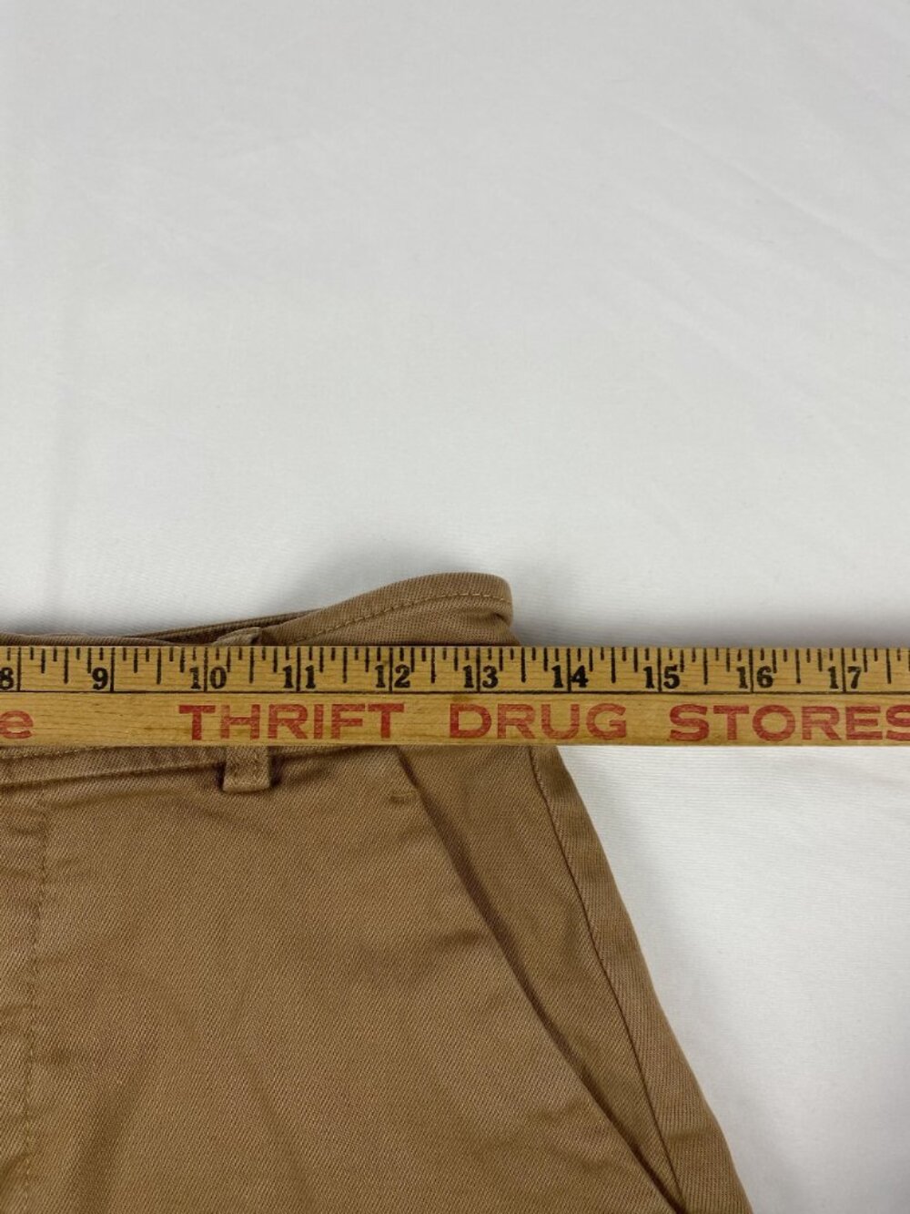 Everlane Womens Tan High-Waist Cotton Shorts Size 4 With Front & Back Pockets - Picture 6 of 8